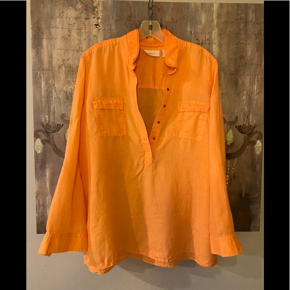 Chico's Tops - Beautiful EUC Chico’s Popover Linen Tunic Size 2